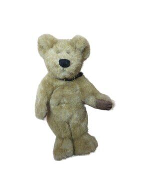 Boyds Bears Hewitt 10" Jointed Plush Bear -  Black Collar Vintage 1996 RARE